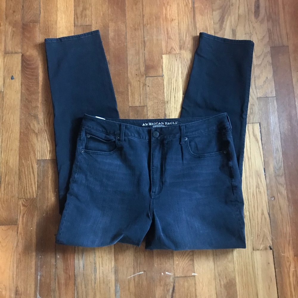 AE black skinnies